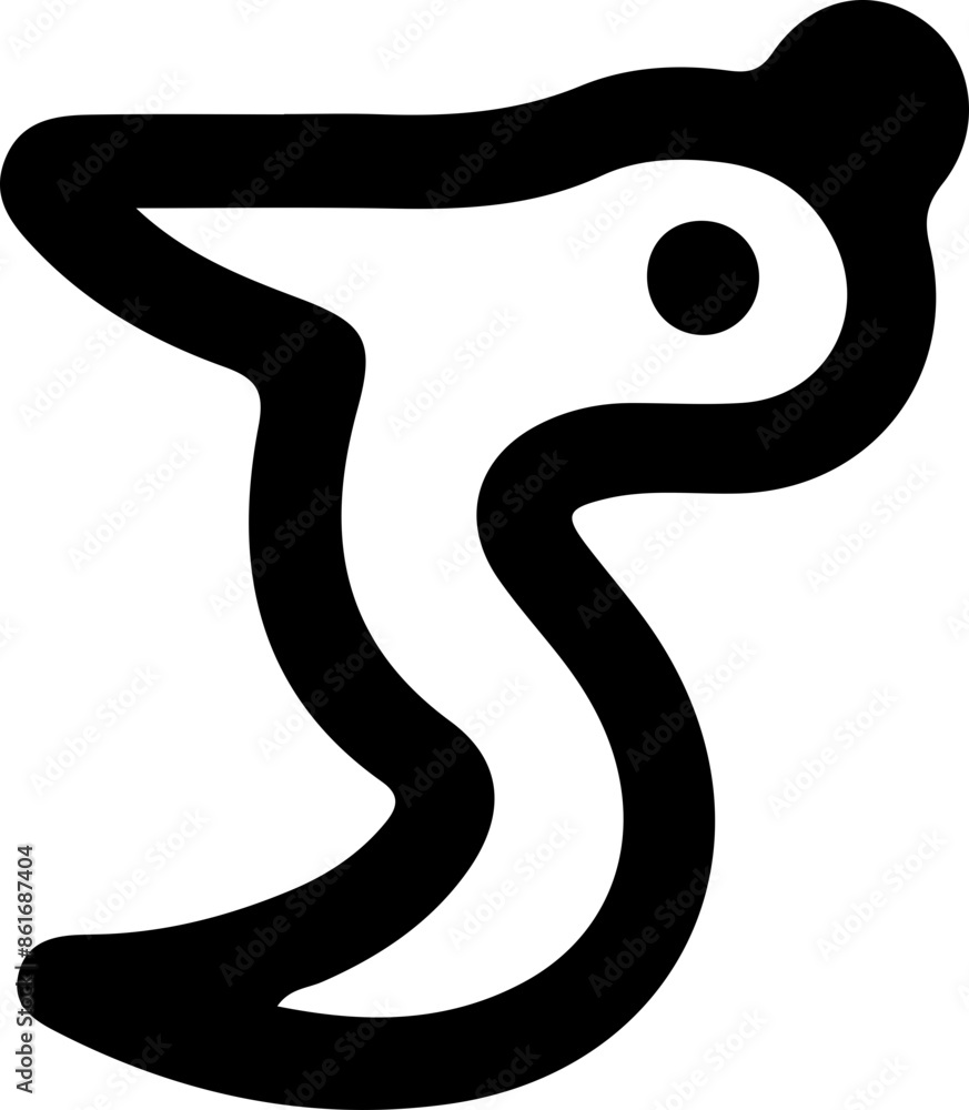 Obraz premium Animal line vector icon