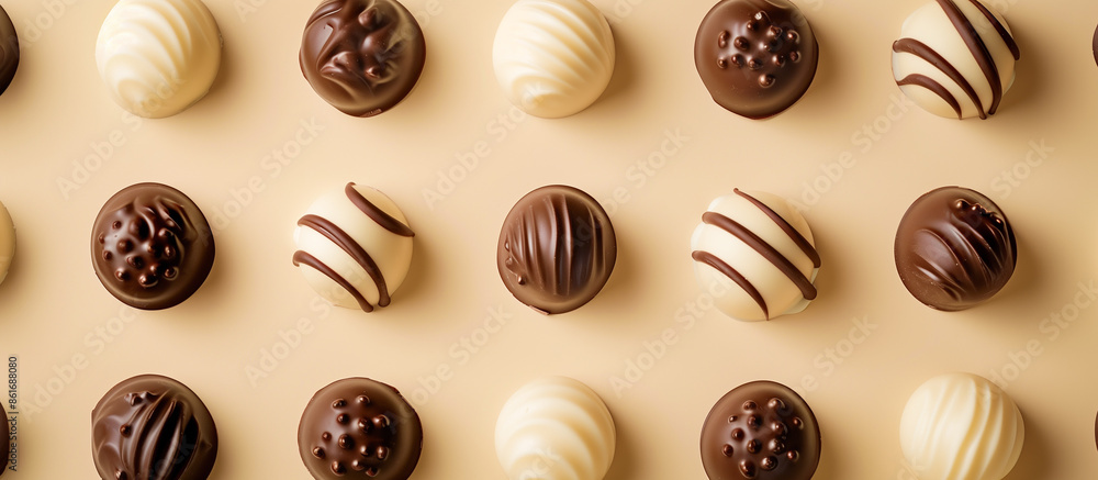 white milk and chocolate candies white milk and chocolate candies