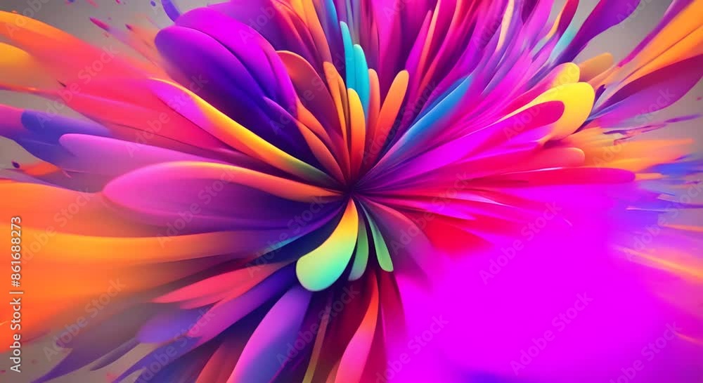 Vibrant abstract explosion with bright colors creating a dynamic and energetic visual impact Seamless looping time lapse video animation background 4k Vibrant abstract explosion with bright colors creating a dynamic and energetic visual impact Seamless looping time lapse video animation background 4k
