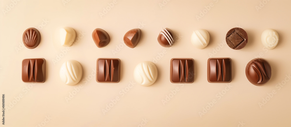 white milk and chocolate candies white milk and chocolate candies