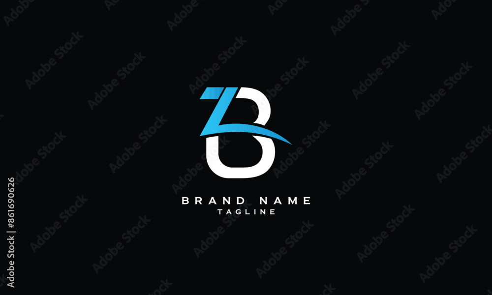 ZB, BZ, Abstract initial monogram letter alphabet logo design ZB, BZ, Abstract initial monogram letter alphabet logo design