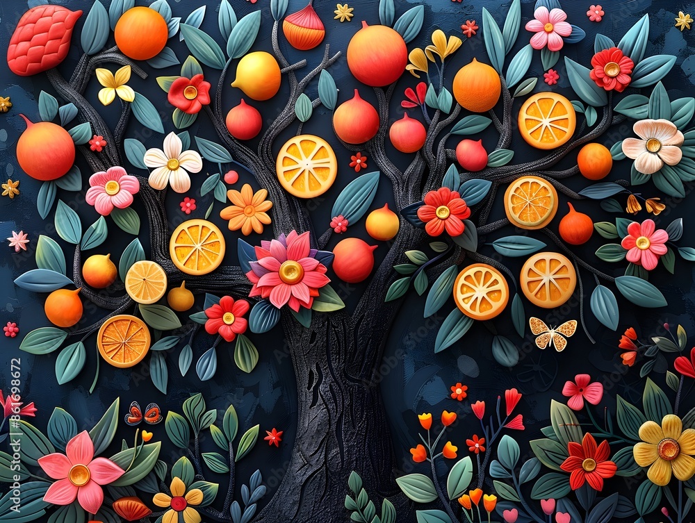 Surreal Whimsical of Fantastical Fruits and Flowers from Imaginary Worlds Surreal Whimsical of Fantastical Fruits and Flowers from Imaginary Worlds