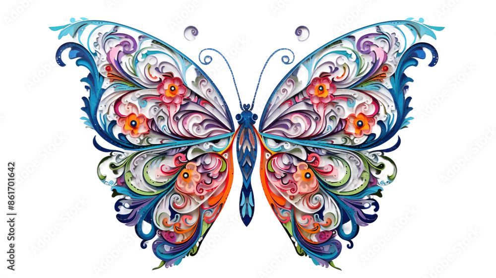 butterfly on white background butterfly on white background