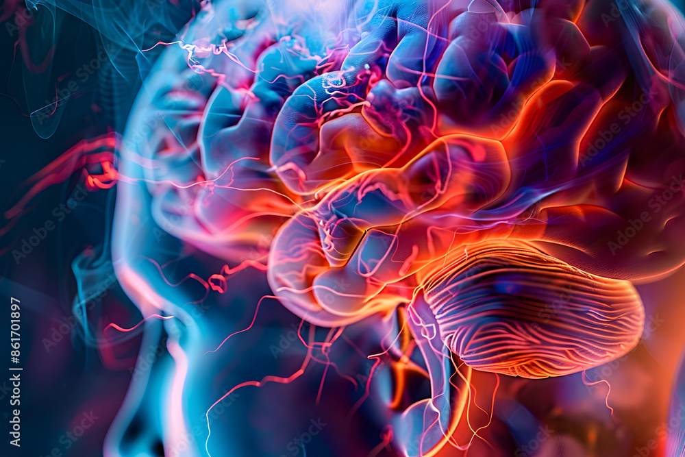 Fototapeta premium Analysis of hypothalamus and limbic systems role in emotions and behaviors. Concept Neurobiology, Emotional Regulation, Hypothalamus, Limbic System, Behavior Analysis