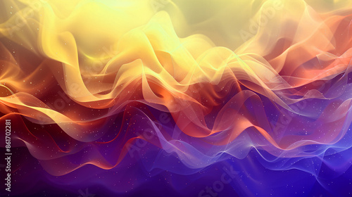 abstract flowing 3d background with dynamic space, a blend of colors rippling through a soft fabric, evoking a sense of flowing movement, the ethereal, dreamy, and airy effect