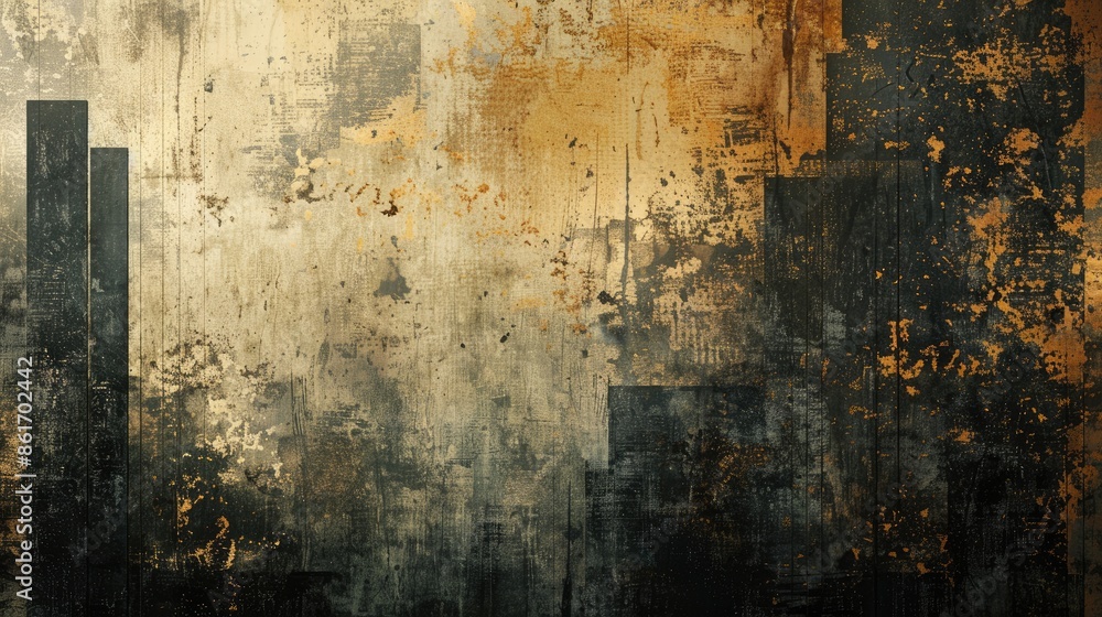 Abstract grunge background with textured layers in shades of brown, black, and gray. Abstract grunge background with textured layers in shades of brown, black, and gray.