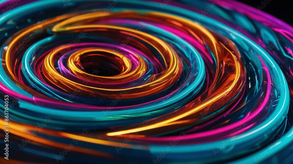 a colorful circle of light is shown with a colorful swirl. a colorful circle of light is shown with a colorful swirl.