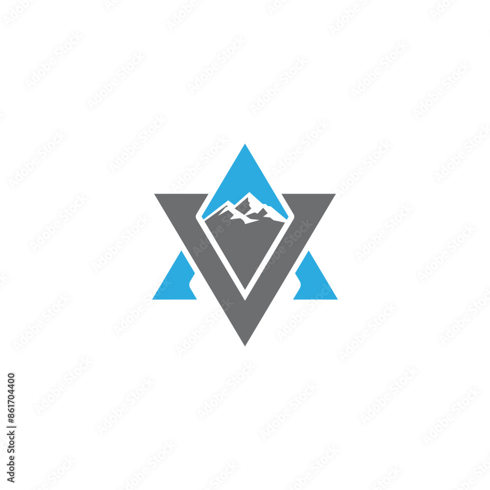 Obraz premium AV MOUNTAIN LOGO