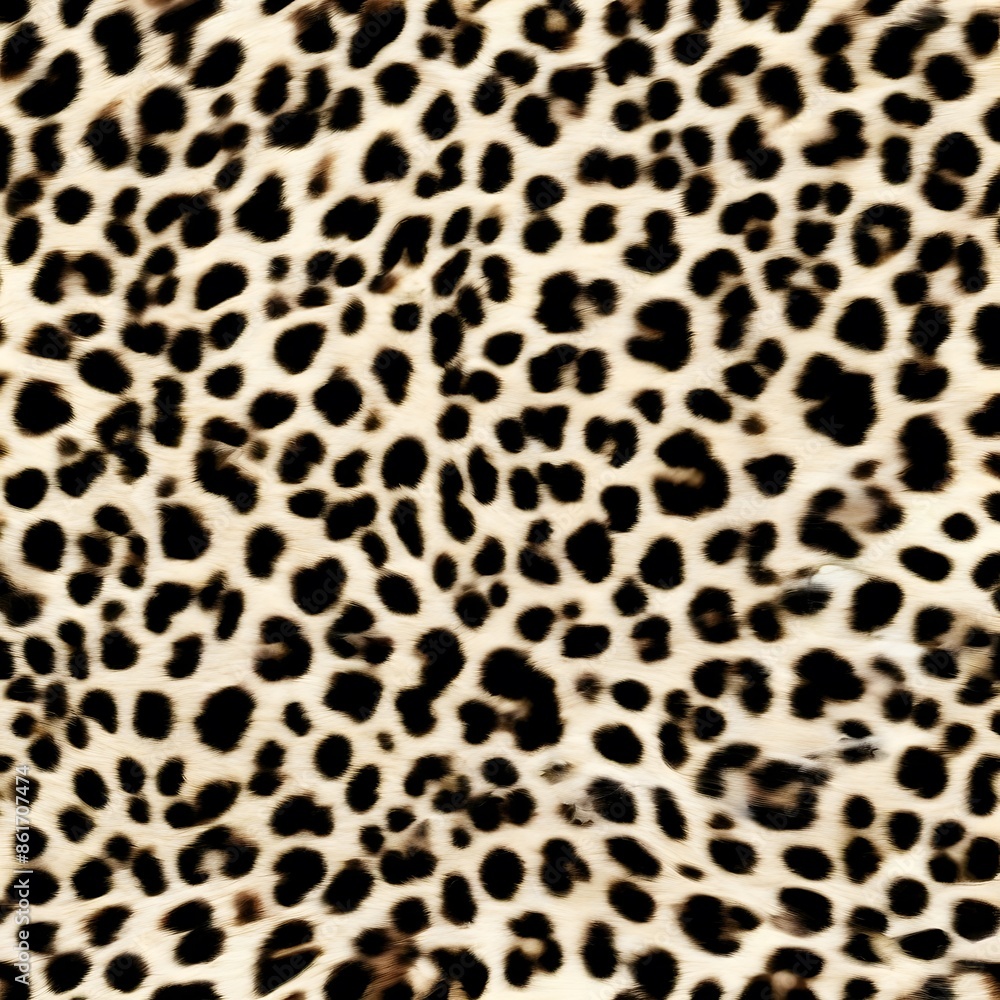 Naklejka premium animal background leopard skin texture, fluffy print