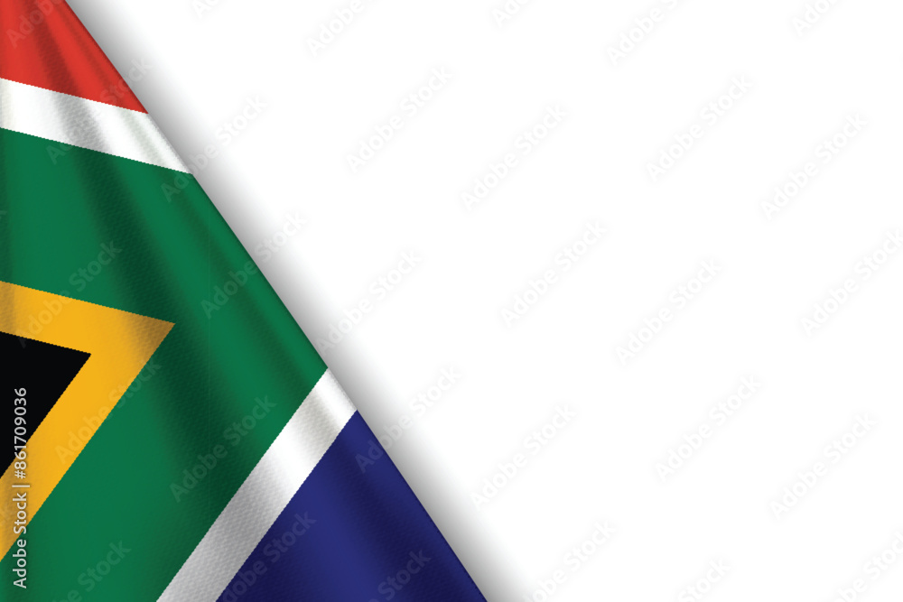 Fototapeta premium SOUTH AFRICA Flag with Original color