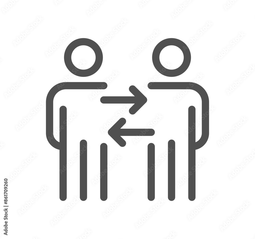 Teamwork related icon outline and linear vector.
Teamwork related icon outline and linear vector.