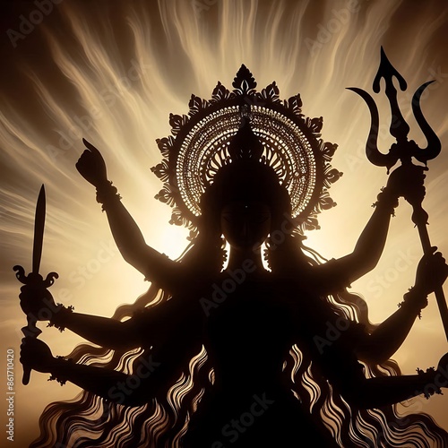 Goddess Durga. Durga Puja Concept photo