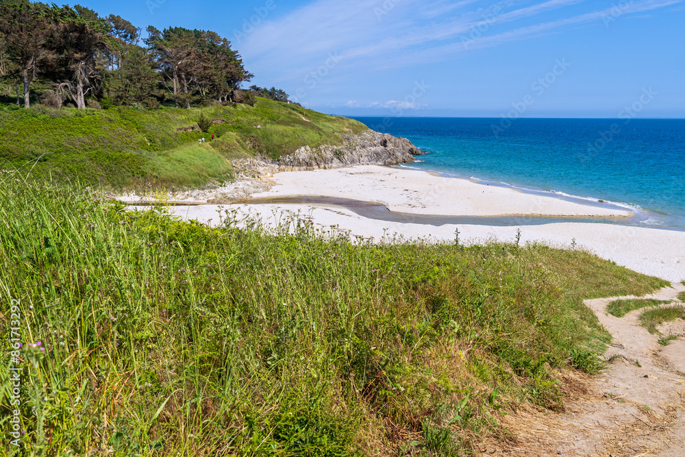 Fototapeta premium Plage de Tahiti bei Névez in der Bretange