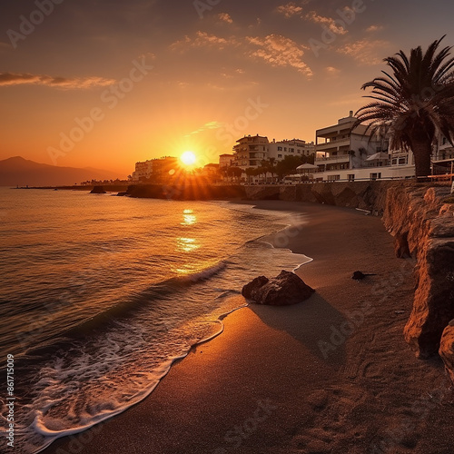 Fototapeta Naklejka Na Ścianę i Meble -  sunset at the beach