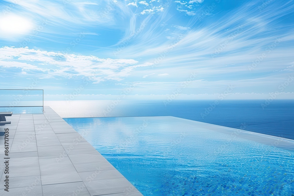 infinity edge swimming pool merging seamlessly with vast ocean horizon luxurious modern architecture frames breathtaking seascape epitomizing ultimate relaxation infinity edge swimming pool merging seamlessly with vast ocean horizon luxurious modern architecture frames breathtaking seascape epitomizing ultimate relaxation