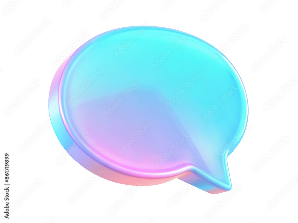 Iridescent 3D Speech Bubble Icon in Gradient Colors. Perfect for Chat, Communication, and Messaging Elements in Digital Design. Isolated on transparent background, png. Iridescent 3D Speech Bubble Icon in Gradient Colors. Perfect for Chat, Communication, and Messaging Elements in Digital Design. Isolated on transparent background, png.