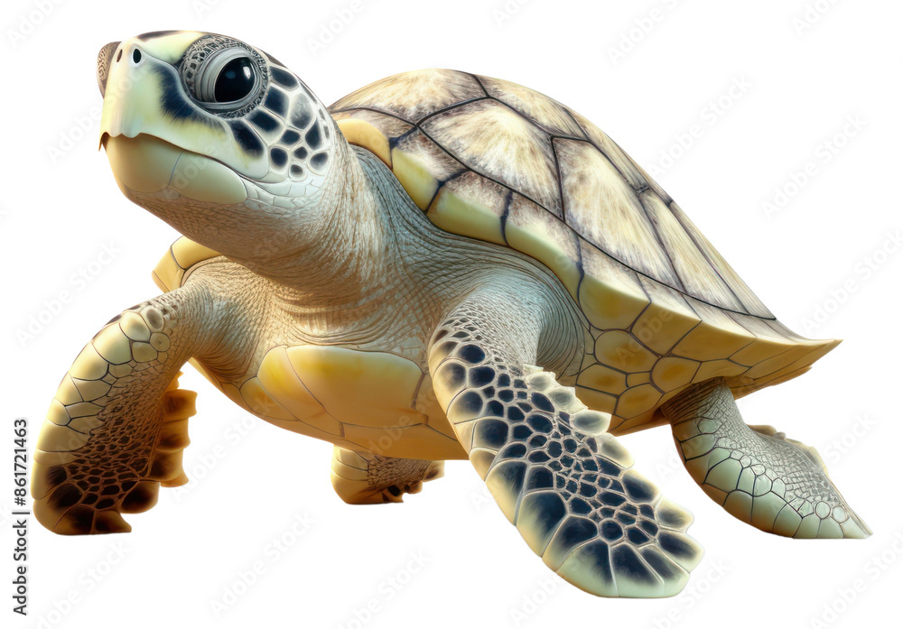 Fototapeta premium PNG Sea turtle reptile animal wildlife.