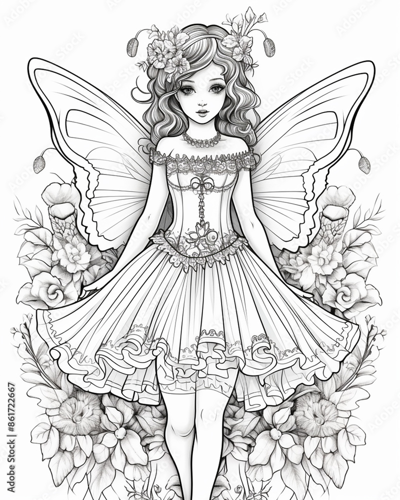 sketch of a fairy sketch of a fairy