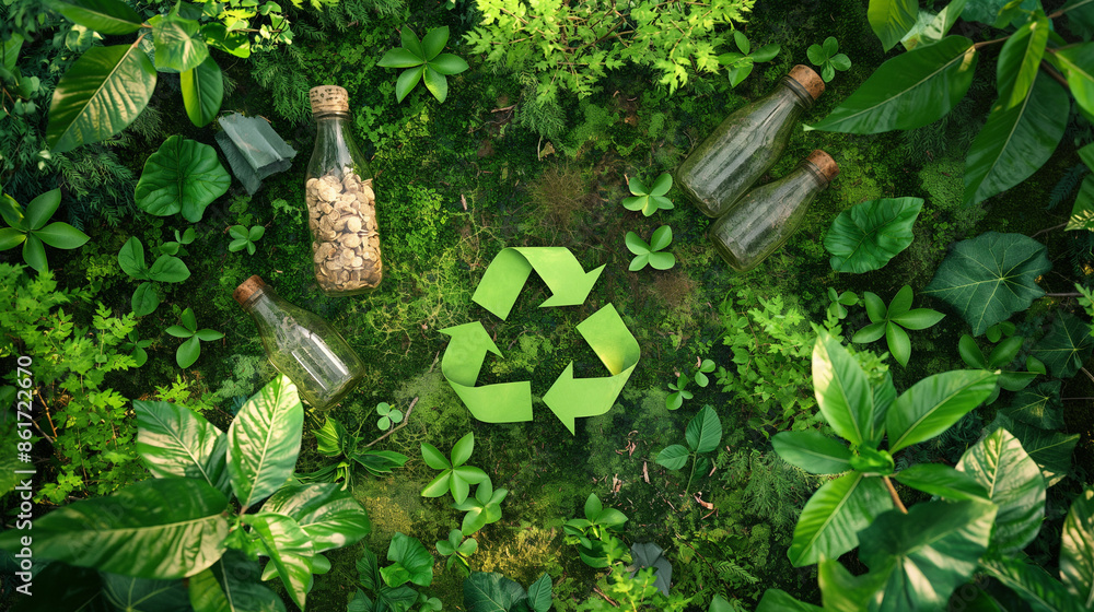 Foto de Sustainable lifestyle, passion for the environment, eco-mindset ...