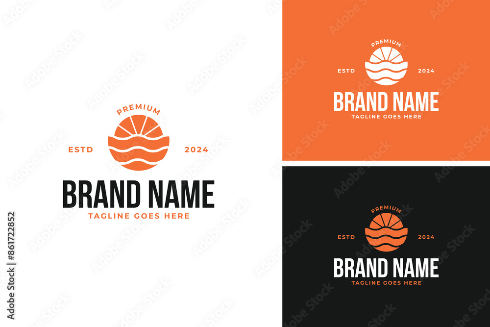 Abstract sun logo design vector illustration template idea Abstract sun logo design vector illustration template idea