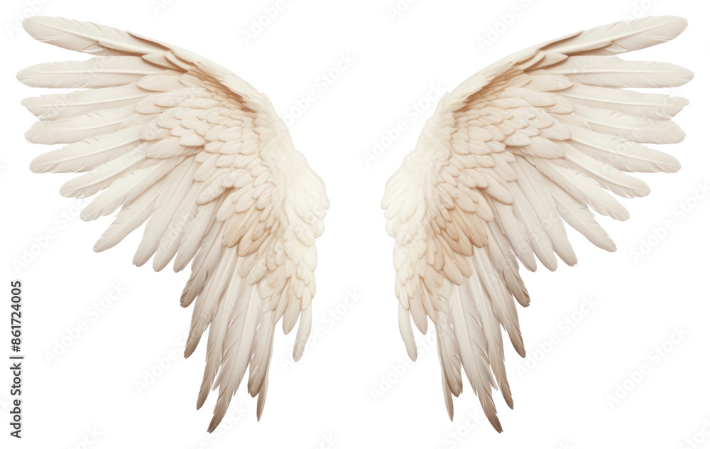 Obraz premium PNG Angel bird wing transparent background