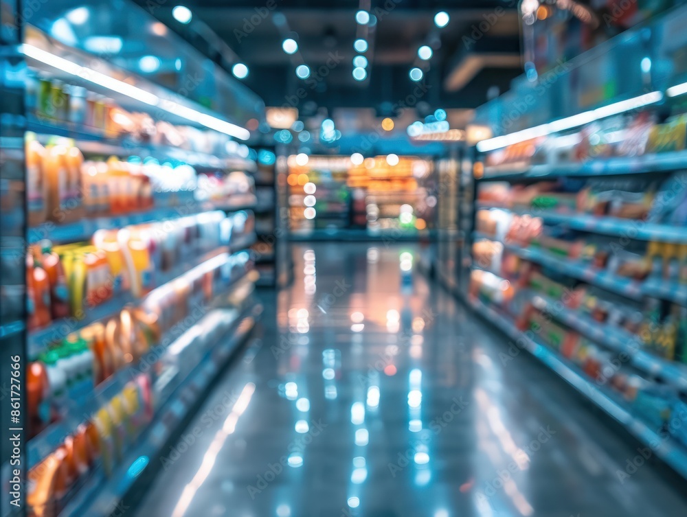 abstract blurred supermarket background. AI generated image abstract blurred supermarket background. AI generated image