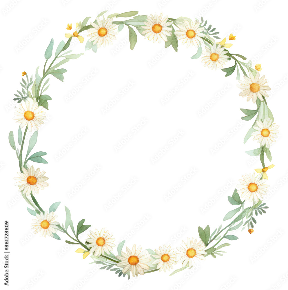 PNG Little daisy circle border pattern flower wreath. PNG Little daisy circle border pattern flower wreath.