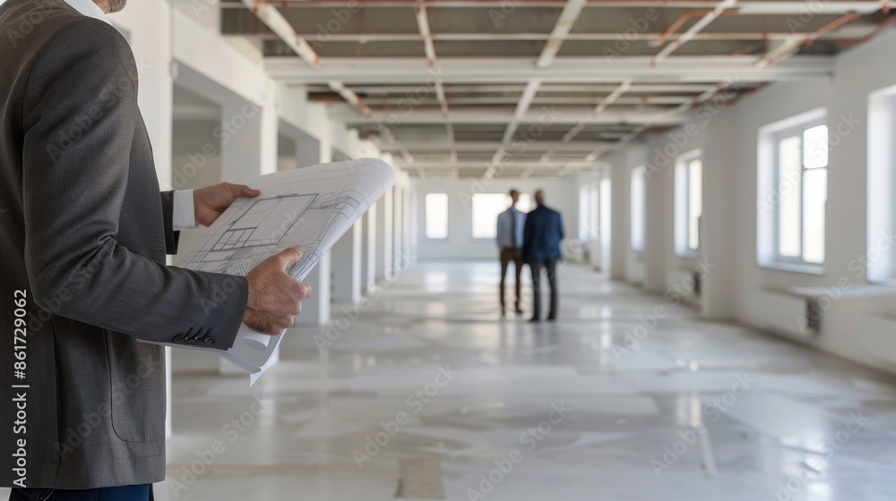 Collaborative Blueprint Session Diverse Professionals Engage with Construction Manager in Modern Office Space Collaborative Blueprint Session Diverse Professionals Engage with Construction Manager in Modern Office Space