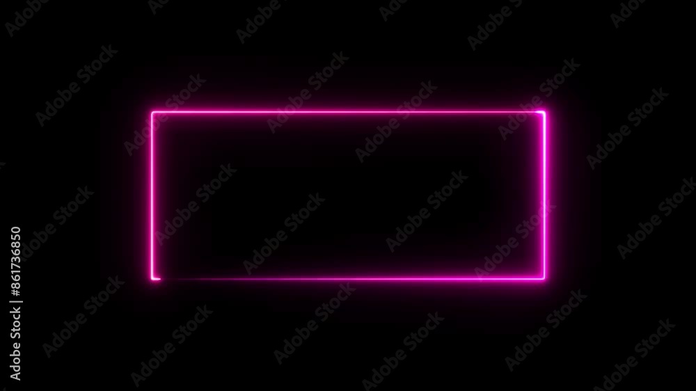 Glowing line frame web neon box pattern. neon pink lights wiggle on black background. Abstract background web neon box pattern, LED flashing lights. Glowing line frame web neon box pattern. neon pink lights wiggle on black background. Abstract background web neon box pattern, LED flashing lights.