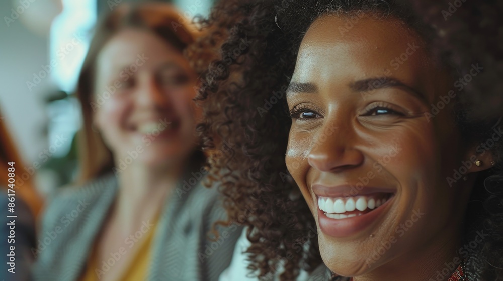 A smiling woman, suitable for use in social media, advertisement or personal projects A smiling woman, suitable for use in social media, advertisement or personal projects