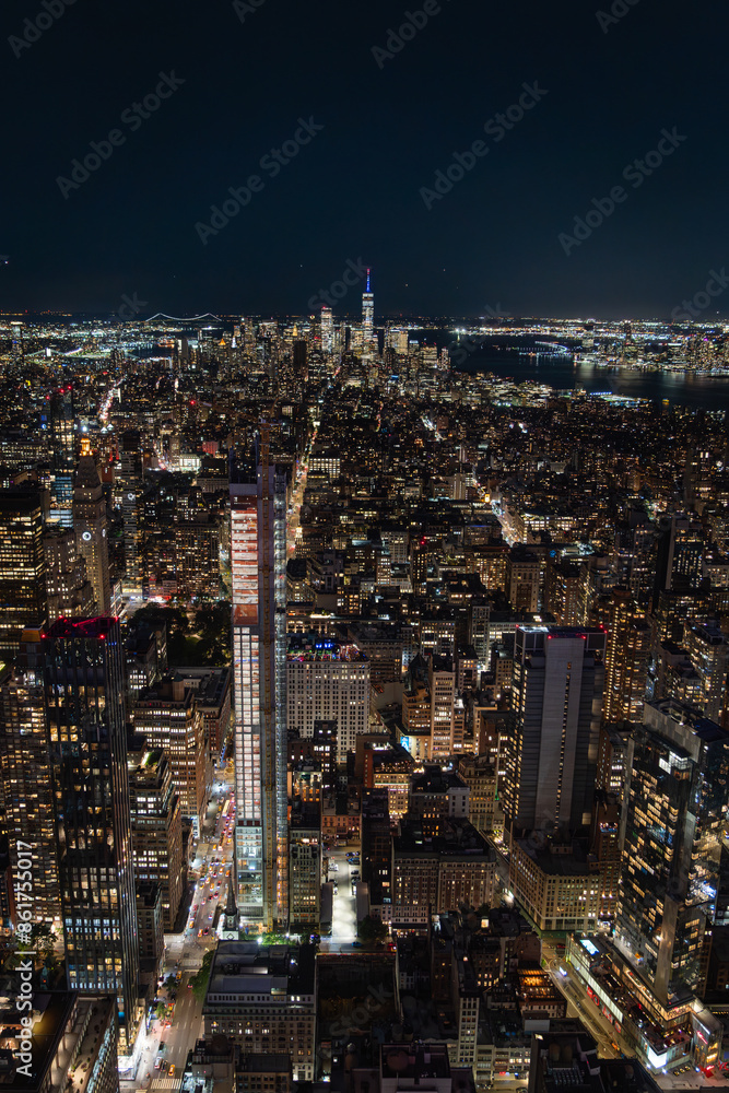 Obraz premium new york skyline at night