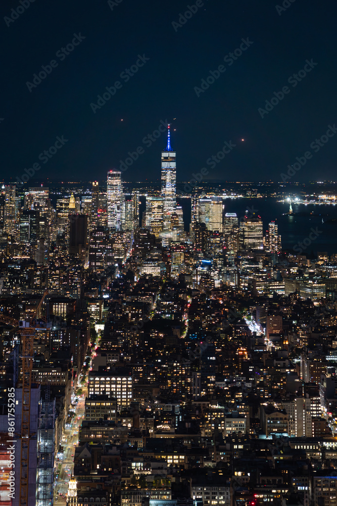 Fototapeta premium new york skyline at night