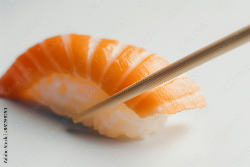 sushi portion detailed with close attention paid to the textures. Generative AI sushi portion detailed with close attention paid to the textures. Generative AI