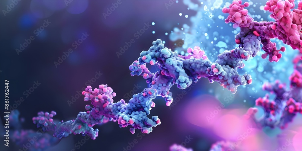 Exploring the Process of Developing Therapeutic Proteins through Recombinant DNA Technology. Concept Biotechnology, Protein Engineering, Genetic Modification, Drug Development, Therapeutic Proteins Exploring the Process of Developing Therapeutic Proteins through Recombinant DNA Technology. Concept Biotechnology, Protein Engineering, Genetic Modification, Drug Development, Therapeutic Proteins