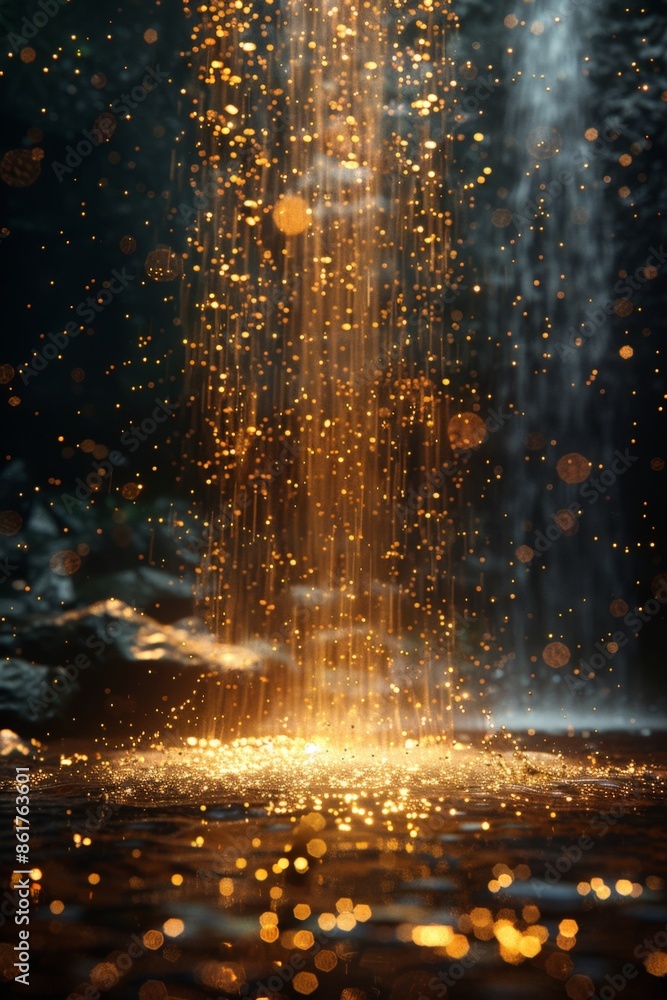 Mesmerizing Sparks and Bokeh Effect in Dark Atmospheric Background - A Magical Industrial Ambiance Mesmerizing Sparks and Bokeh Effect in Dark Atmospheric Background - A Magical Industrial Ambiance