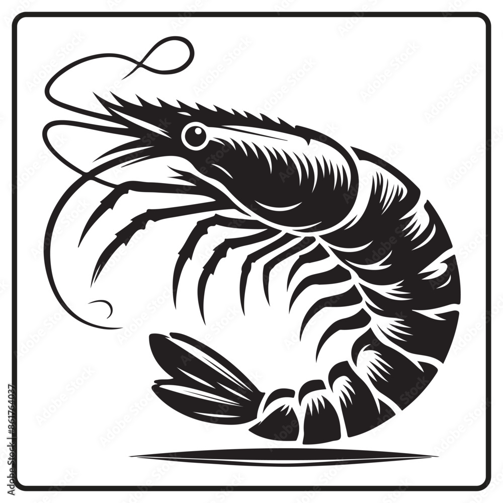 shrimp silhouette vector white background. shrimp vector for logo and coloring book image. Abstract, graphic, shrimp silhouette vector white background. shrimp vector for logo and coloring book image. Abstract, graphic,