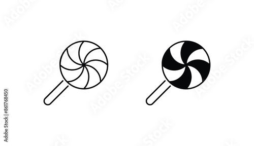 Lollipop icon design with white background stock illustration