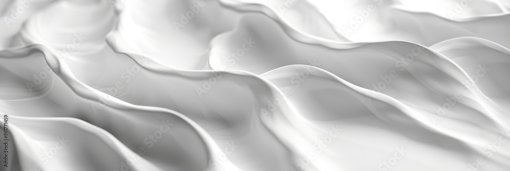 Close-up photo of white textured surface with seamless wave pattern in high resolution. Details and variations in texture create depth and flow Close-up photo of white textured surface with seamless wave pattern in high resolution. Details and variations in texture create depth and flow