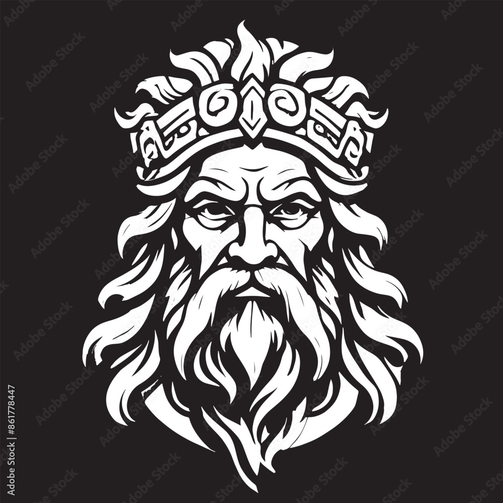 Zeus Vector Illutration Graphic Design Zeus Vector Illutration Graphic Design