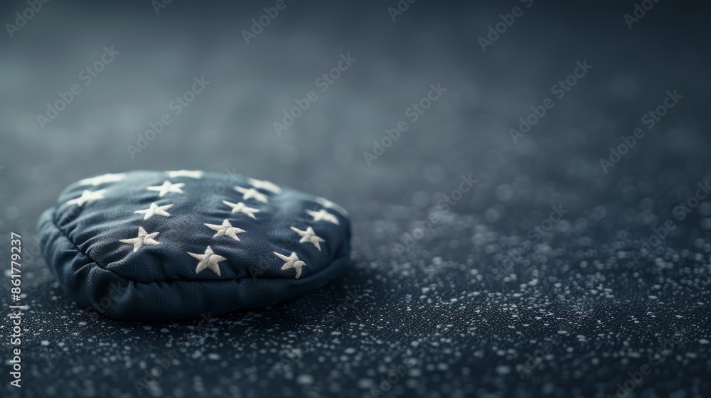 Realistic Memorial Day poster, detailed rendering of a folded American flag, solemn background, paying tribute to veterans, 16k resolution, poignant and respectful Realistic Memorial Day poster, detailed rendering of a folded American flag, solemn background, paying tribute to veterans, 16k resolution, poignant and respectful