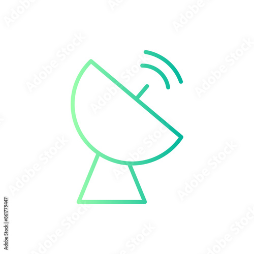 satellite dish gradient icon