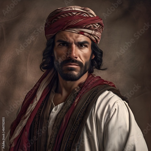 A Young Man from Ancient Israel Who Could be an Disciple of Jesus photo