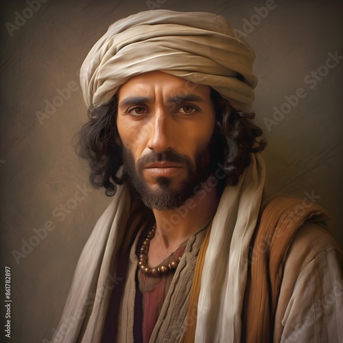 A Young Man from Ancient Israel Who Could be an Disciple of Jesus photo