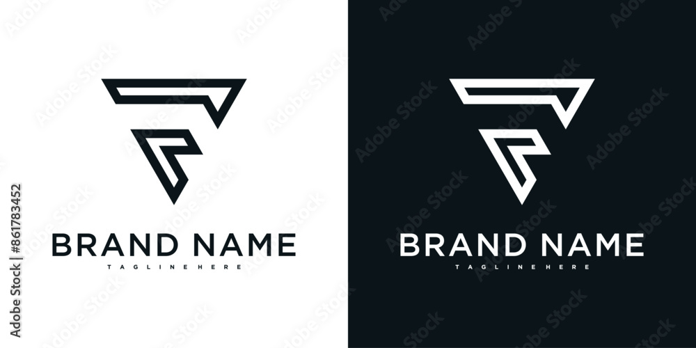 Modern letter F abstract logo design. Preamium Vector Modern letter F abstract logo design. Preamium Vector