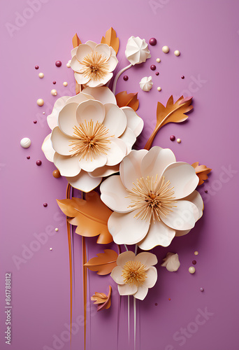 plumeria flowers on wooden background