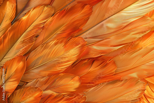 Generative ai on theme of beautiful texture bird feather for design natural abstract background