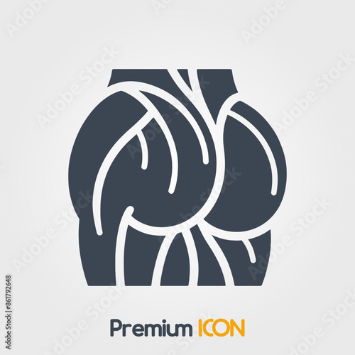 Gluteus maximus Icon
