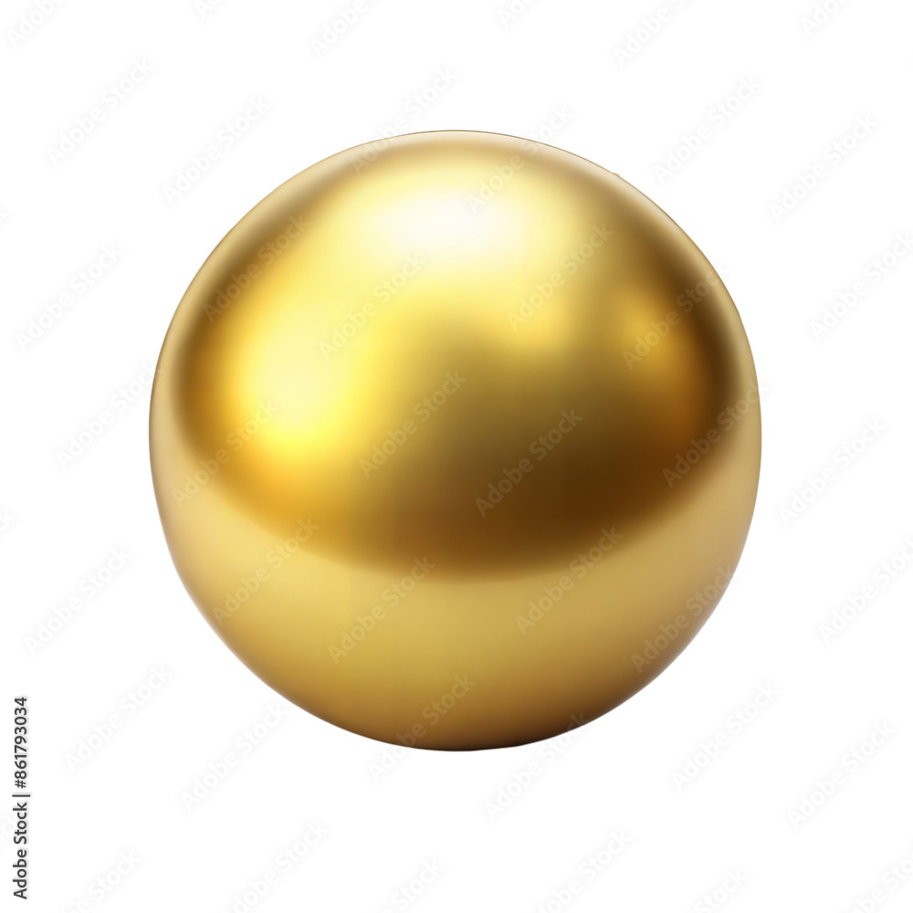 metallic gold ball on transparent background metallic gold ball on transparent background