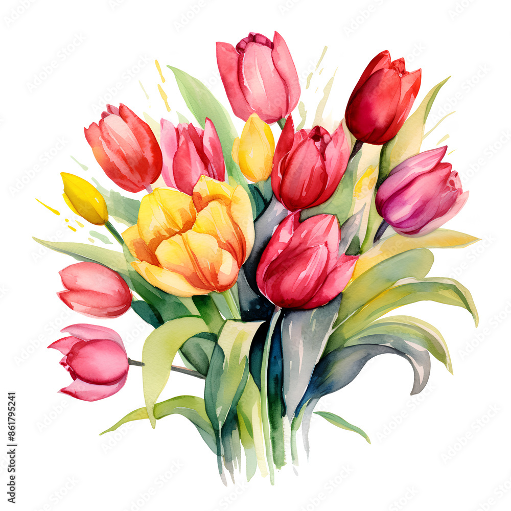 Obraz premium bunch of tulips