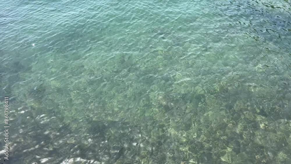 Sea calm blue water surface. Sea calm blue water surface.